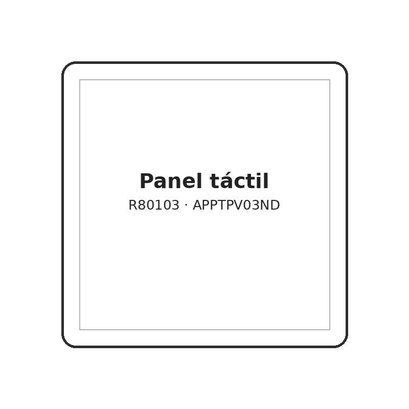 Panel Táctil resistivo para APPTPV03ND (R80103)
