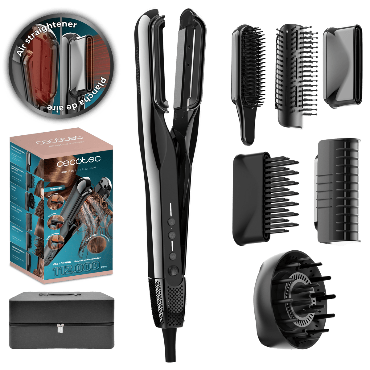 Plancha de Pelo CECOTEC AirLisse 6in1 (A01_EU01_115252)