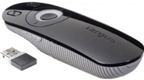 Presentador inalambrico amp13eu 2.4ghz receptor USB puntero laser alcance hasta 15 metros negro
