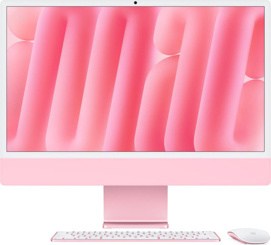iMac 24' Retina 4.5k Chip M4 con CPU de 10 Nucleos 16Gb de Memoria Unificada 512Gb SSD GPU de 10 Nucleos Cuatro Puertos Thunderbolt Magic Keyboard Rosa