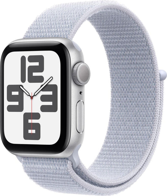 APPLE watch serie se GPS caja de aluminio plata 40mm, color de correa azul nube correa loop deportiva