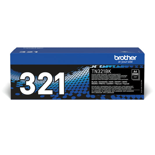 Toner BROTHER Laser Negro 2500 páginas (TN-321BK)