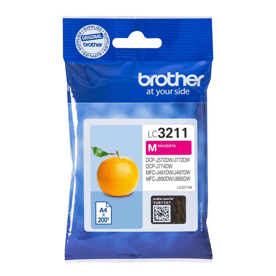 BROTHER Magenta ink 200 pages (LC3211M)