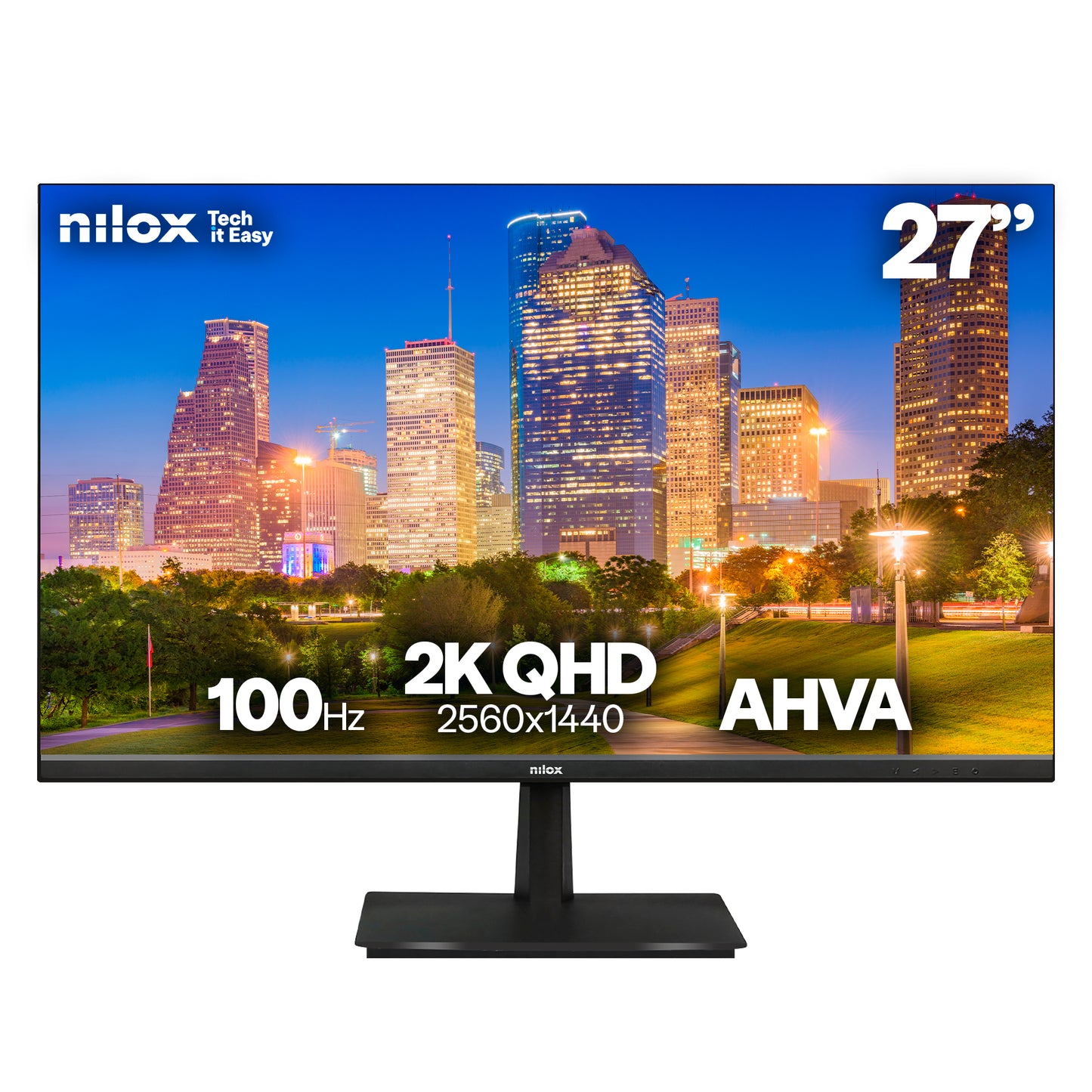 Monitor NILOX 27" AHVA 2K QHD 100Hz Negro (NXM272K012)