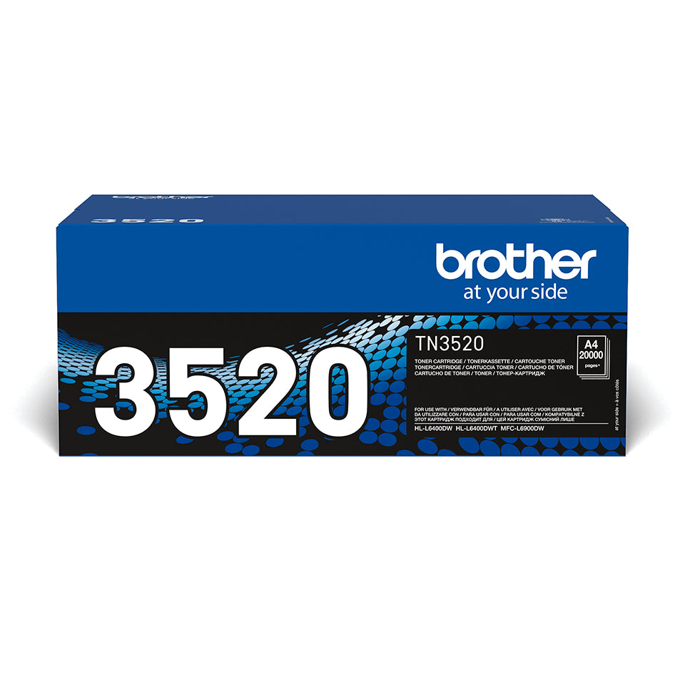 Brother TN3520 Negro Cartucho de Toner Original. 20.000 Paginas
