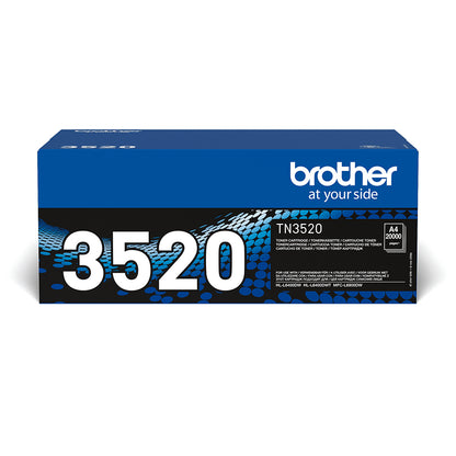 Brother TN3520 Negro Cartucho de Toner Original. 20.000 Paginas