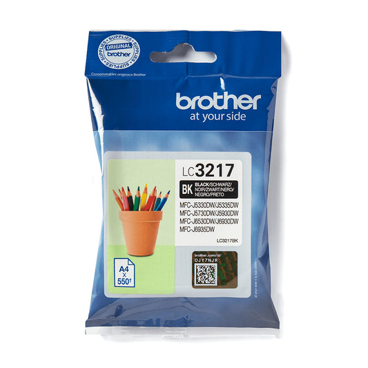 BROTHER Ink Black 550 pages (LC3217BK)