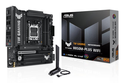 ASUS TUF GAMING B850M-PLUS WIFI: (AM5) 4DDR5 HDMI mATX (90MB1IY0-M0EAY0)