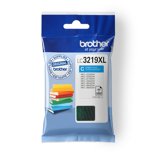 BROTHER XL Cyan Ink 1500 pages (LC3219XLC)