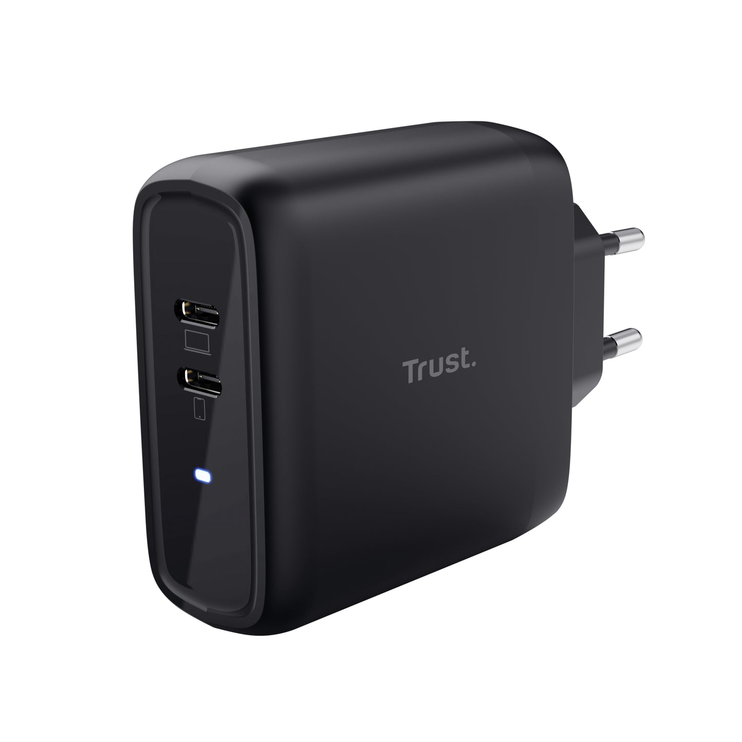 Cargador de Pared Trust Maxo 65W 2xUSB-C Negro (25380)