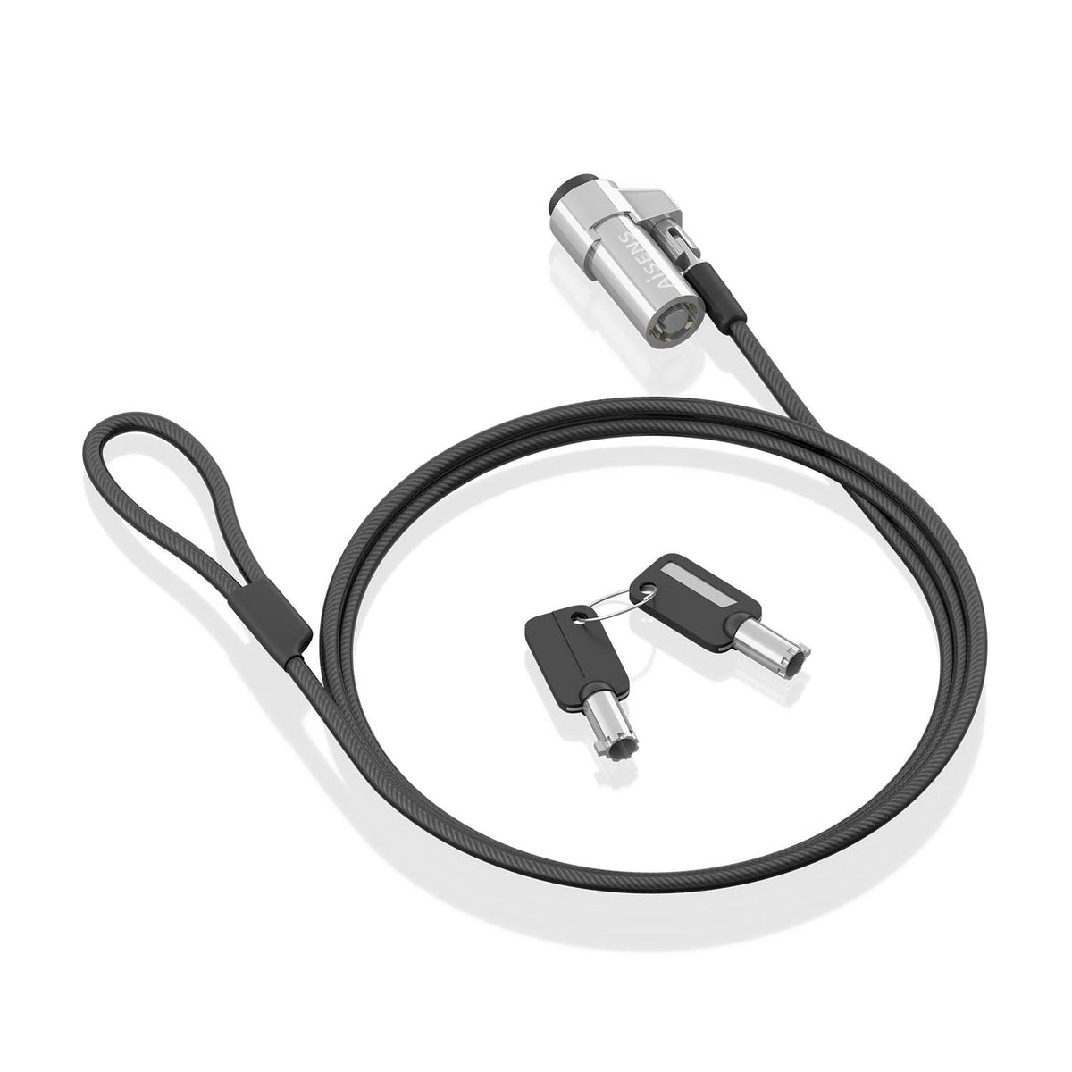 Cable Seguridad AISENS con llave 1.5m (ASLK-D45K06-BK)