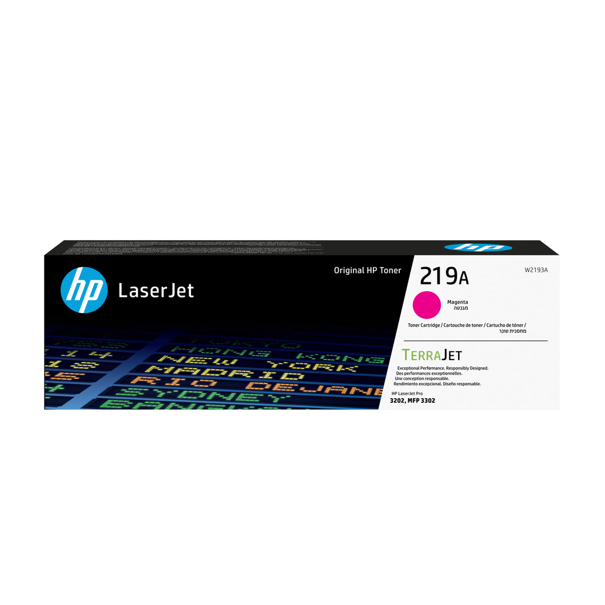 HP W2193A Magenta Cartucho de Toner Original - 219A. 1.200 Paginas