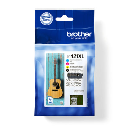 BROTHER XL Ink Pack Black/Tri-Color (LC421XLVAL)