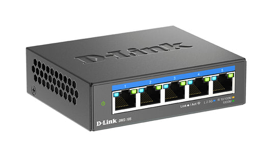 D-Link 5xRJ45 Ethernet 2.5GbE Black Switch (DMS-105)