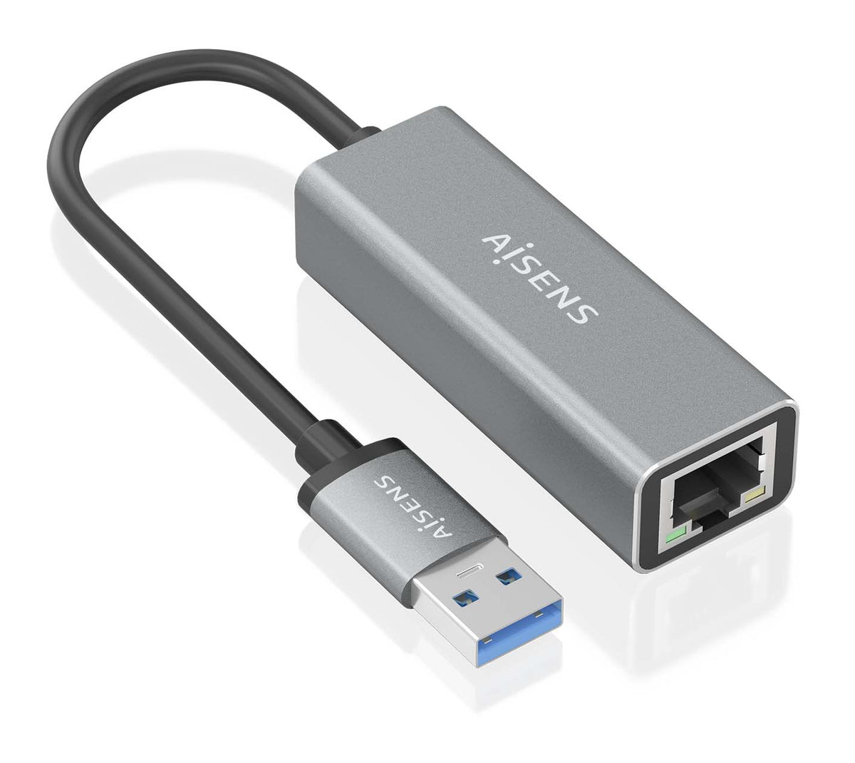Adaptador AISENS USB 3.0 a RJ45 GbE Gris (A106-0897)