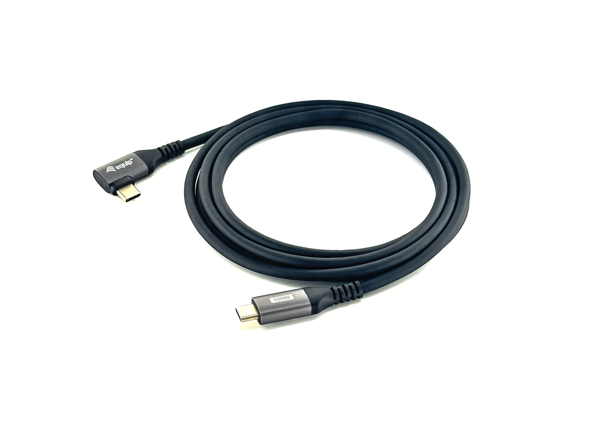 Cable EQUIP USB-C/M a USB-C/M Acodado 2m (EQ128892)