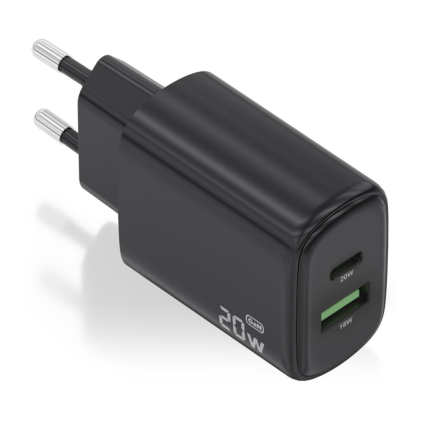 Cargador Pared AISENS Usb-A/Usb-C 20w Negro (A110-0910)