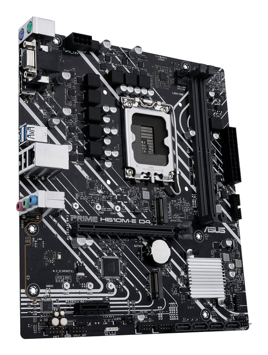 ASUS H610M-E D4 CSM: (1700) 2DDR4 USB VGA HDMI RJ45 mATX