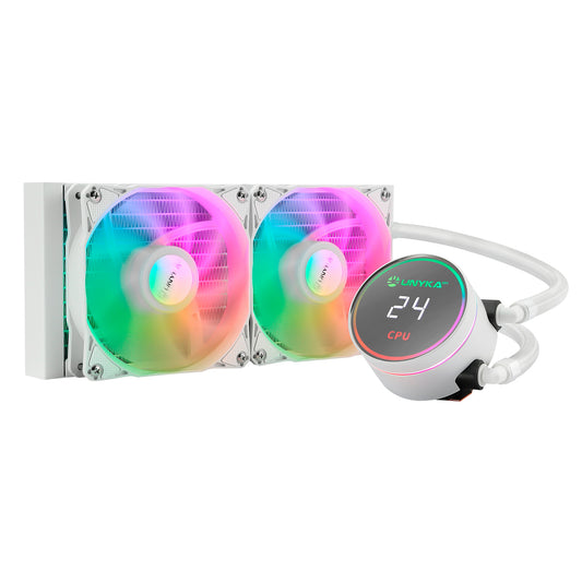 Ref. Liq. UNYKA AquaStorm RGB 240mm White (UK352102)