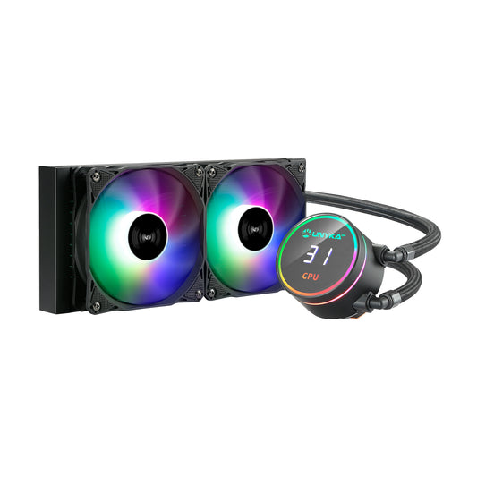 Ref. Liq. UNYKA AquaStorm 2x120mm ARGB Black (UK352101)