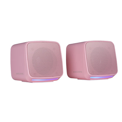 Altavoces Mars Gaming 10W RGB USB/3.5mm Rosa (MSPROP)