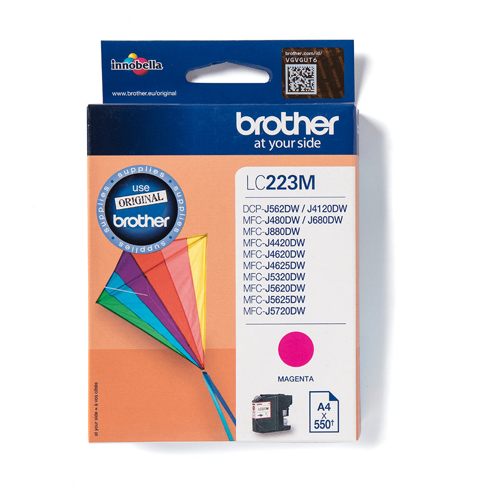 Brother Tinta lc223m magenta 550 paginas segun ISO/IEC 24711