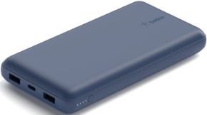 Powerbank 10000mah carga rapida 15w puerto de salidad 2xUSB-A USB-C azul