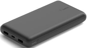 Powerbank 20000mah carga rapida 15w puerto de salidad 2xUSB-A USB-C negro