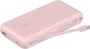 Powerbank 20000mah carga rapida 30w puerto de salidad USB-A USB-C rosa