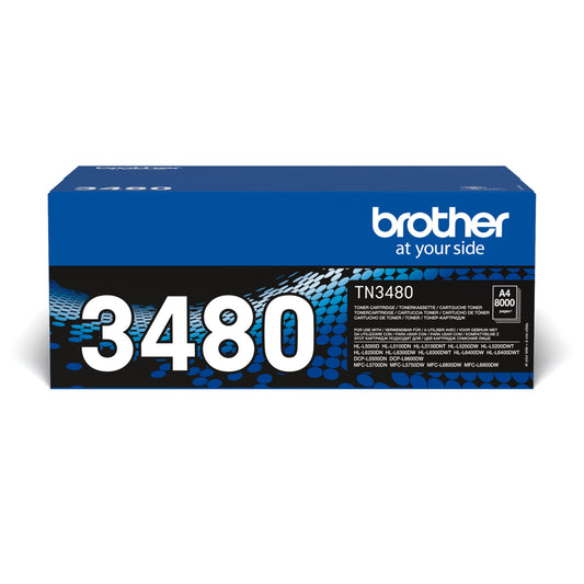 Brother TN3480 Negro Cartucho de Toner Original. 8.000 Paginas
