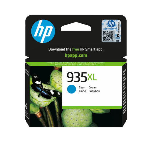 HP 935XL Cyan Original Ink Cartridge - C2P24AE. 825 Pages