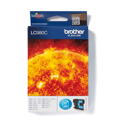 BROTHER Cyan Ink 260 pages (LC980C)