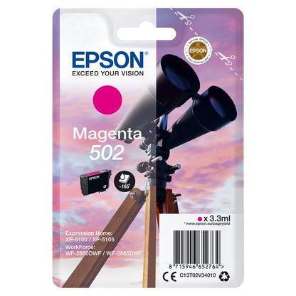 TINTA EPSON C13T02V34020 MAGENTA T02V3 502