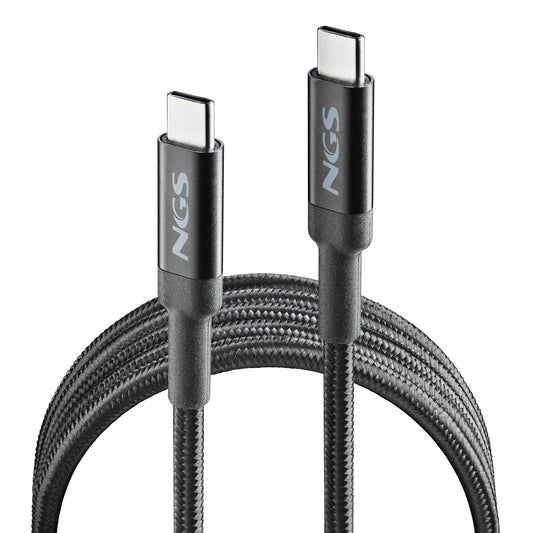 NGS USB-C/M to USB-C/M 65W 2m Black Cable (KNOT65W-2)