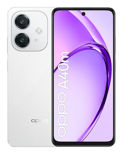 Smartphone a40 capacidad 256gb RAM 8gb procesador qualcomm snapdragon 6s 4g gen 1 pantalla 6.67' camara frontal 5mp camara trasera 50mp bateria 5100mah blanco