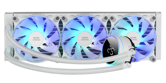 Ref. Mars Gaming 3x120mm FRGB White Liquid Cooling (MLLCD360W)