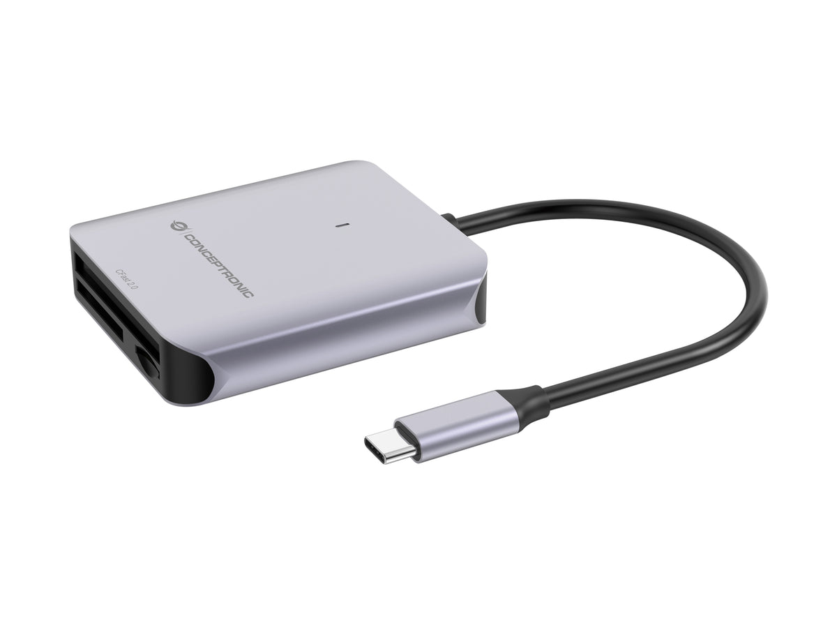 Lector Tarjetas CONCEPTRONIC USB-C 3.1 Gris (BIAN09G)