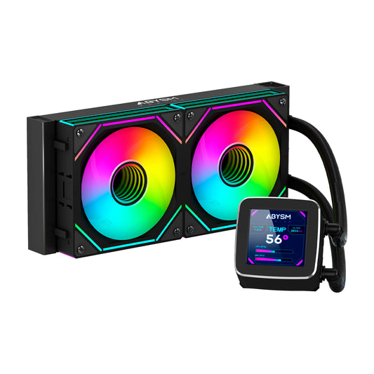 Ref. Líq. Abysm Oceanic LCD 240 ARGB Negra (AB324011)