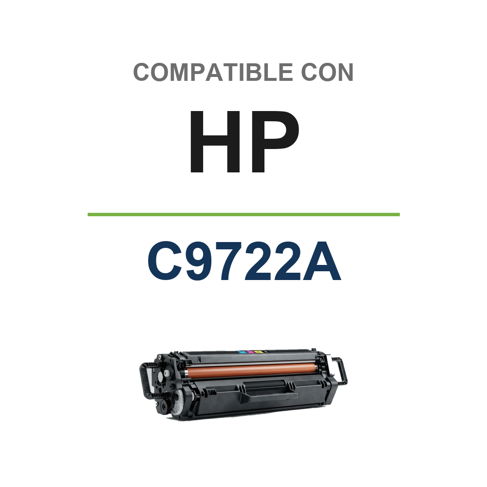 HP C9722A Amarillo Cartucho de Toner Generico - Reemplaza 641A. 8.000 Paginas (HT-C9722A) compatible con HP C9722A