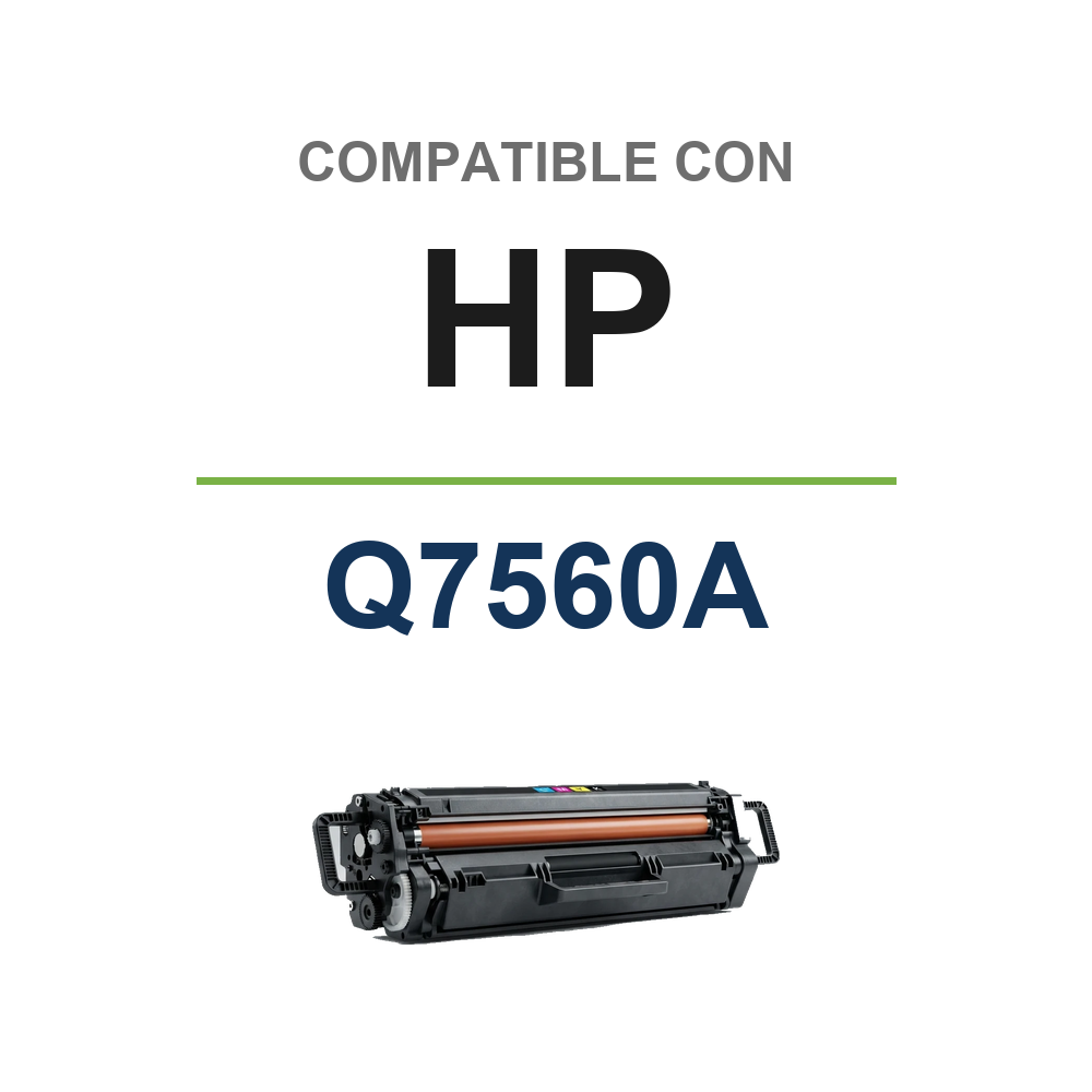HP Q7560A Negro Cartucho de Toner Generico - Reemplaza 314A. 6.500 Paginas (HT-Q7560A) compatible con HP Q7560A