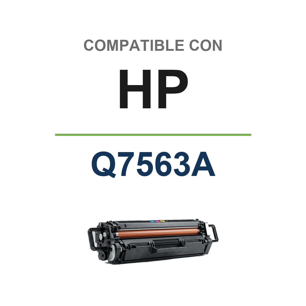 HP Q7563A Magenta Cartucho de Toner Generico - Reemplaza 314A. 3.500 Paginas (HT-Q7563A) compatible con HP Q7563A