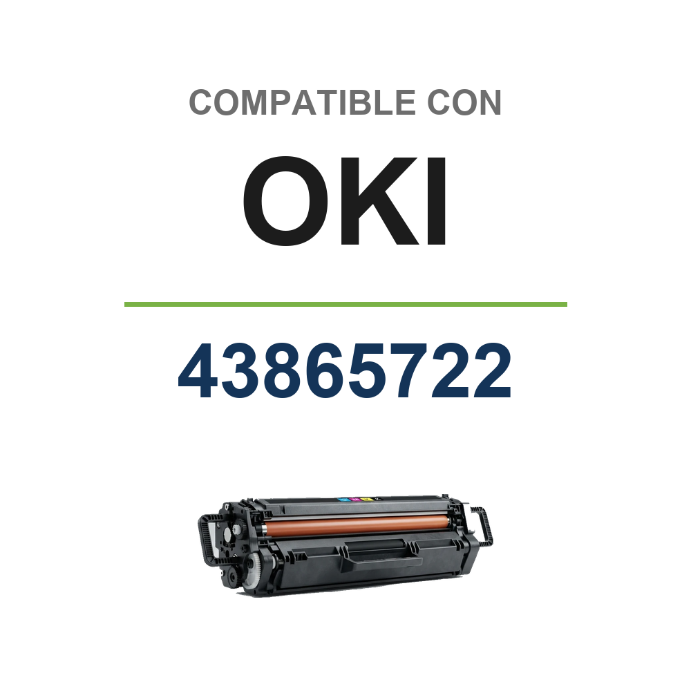 OKI 43865722 Magenta Cartucho de Toner Generico. (XO5850MC) compatible con OKI 43865722