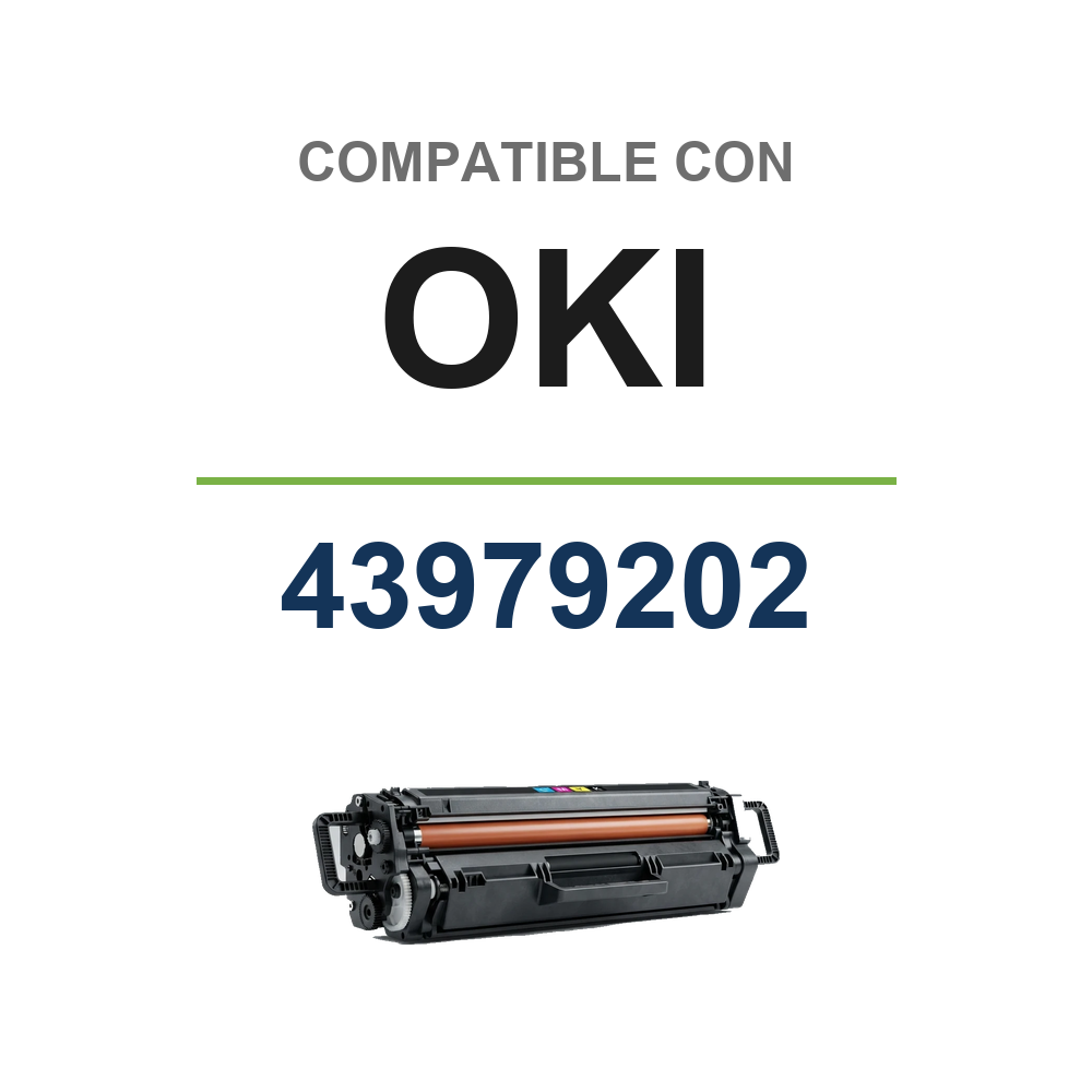 OKI 43979202 Negro Cartucho de Toner Generico. (XO430C) compatible con OKI 43979202
