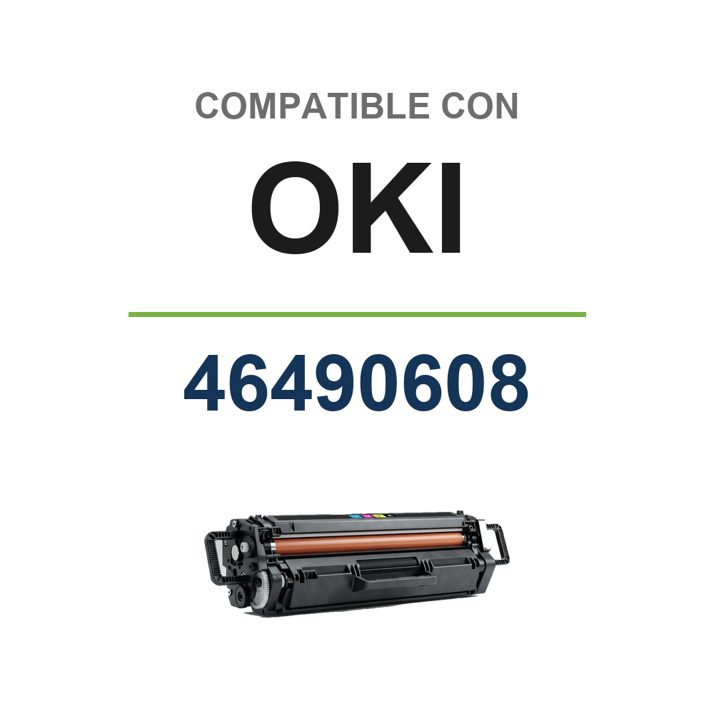 OKI 46490608 Negro Cartucho de Toner Generico. (XO532BKC) compatible con OKI 46490608
