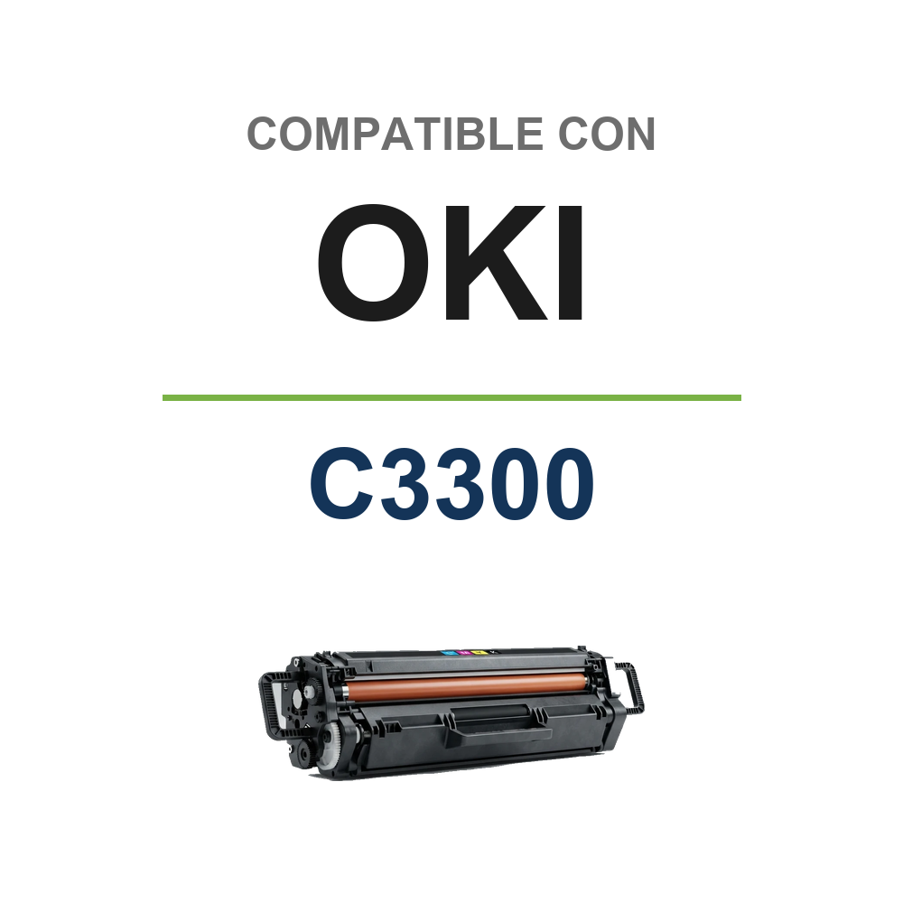 Toner GENERIC OKI Amarillo C3300/3400 (LO-43) compatible con OKI C3300