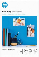 Papel fotografico everyday a6 satinado 100 hojas 10x15 cm 200 g/m2