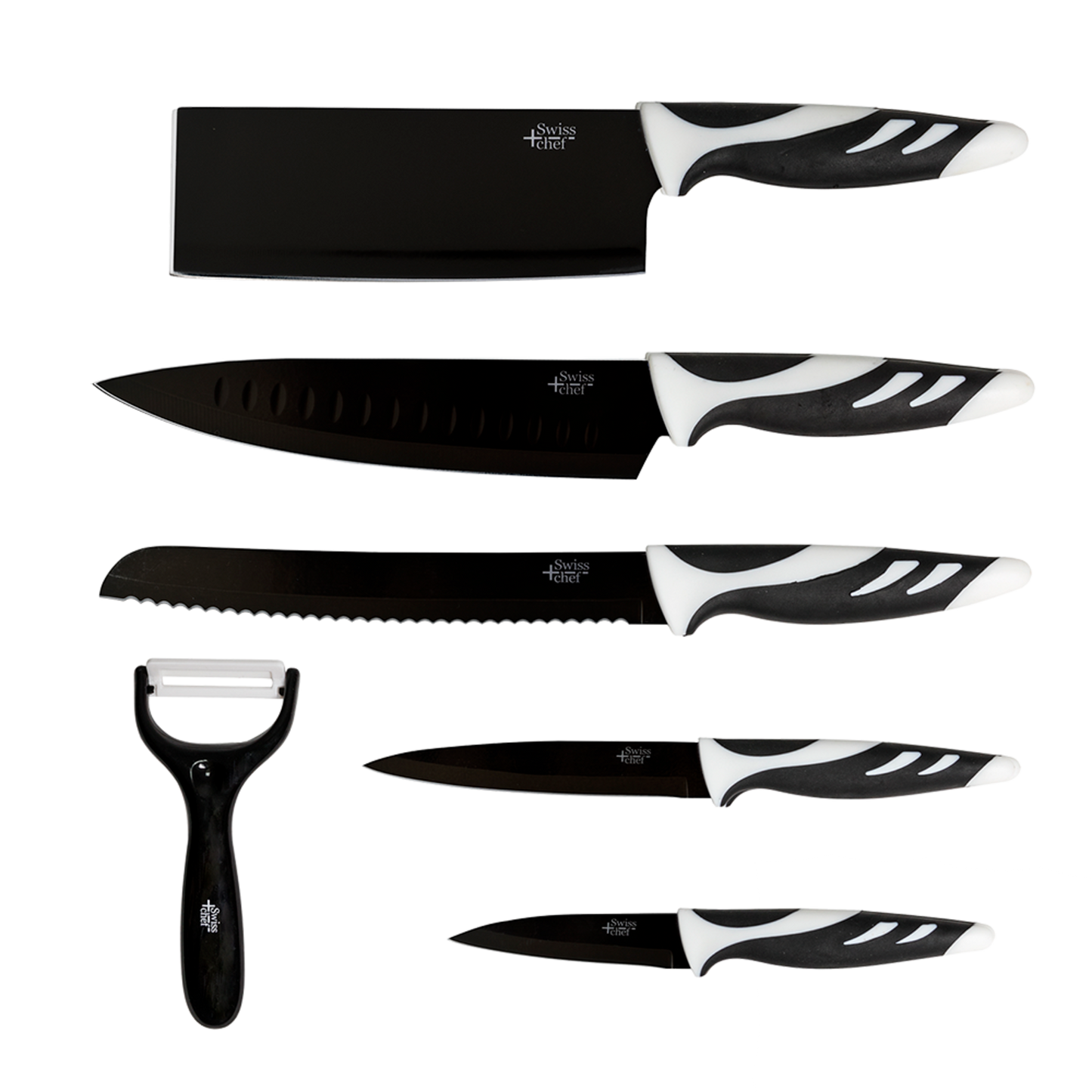 CECOTEC 6-Piece Black Knife Set (01024)