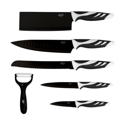 CECOTEC 6-Piece Black Knife Set (01024)