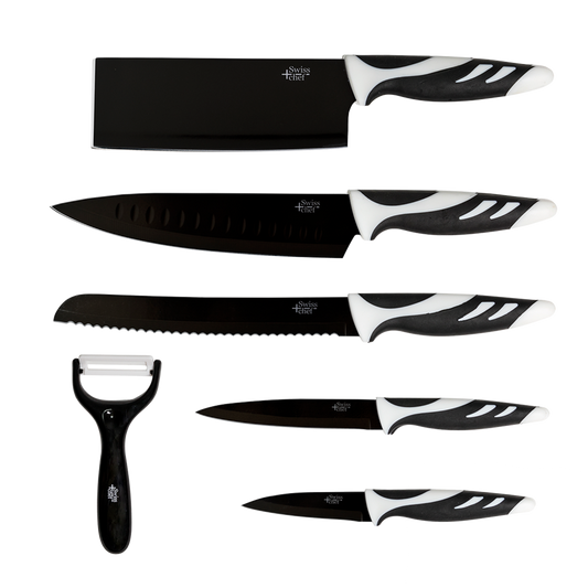 CECOTEC 6-Piece Black Knife Set (01024)