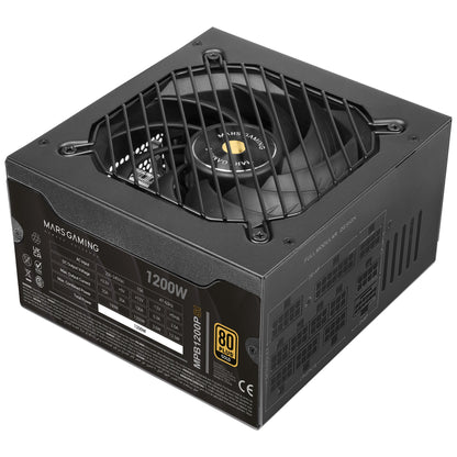 Mars Gaming ATX 1200W 80+Gold Black Power Supply (MPB1200PSI)